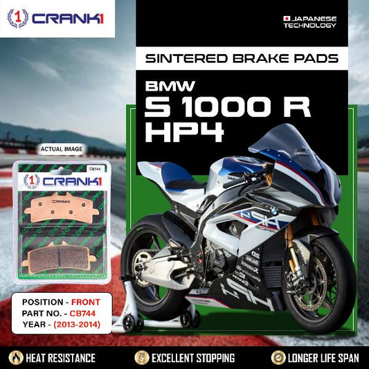 CRANK1 Brake Pads Front BMW S1000 R HP4 2013-2014 -CB744-2 Set