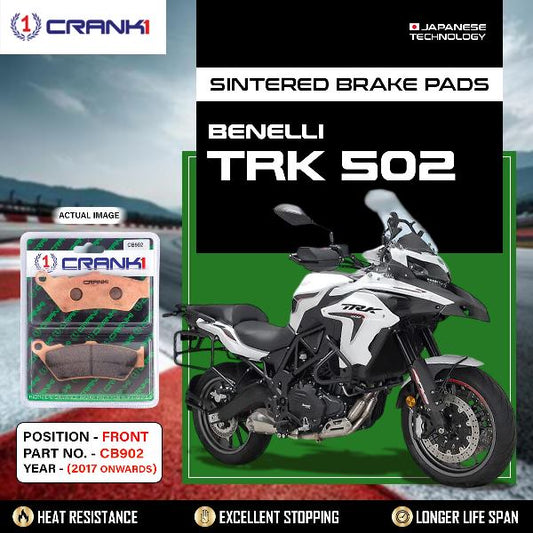 CRANK1 Brake Pads Front Benelli TRK 502 2017 Onwards -CB902-2 Sets