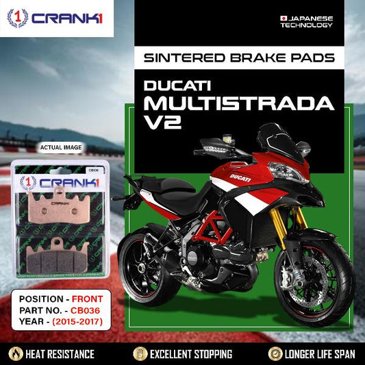 CRANK1 Brake Pads Front Ducati Multistrada 1200 2015-2017-CB036-2 Sets Front