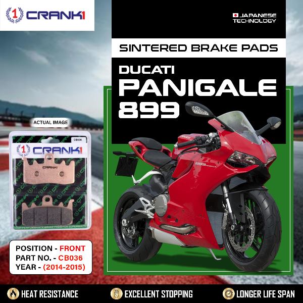 CRANK1 Brake Pads Front Ducati Panigale 899 2014-2015-CB036-2 Sets Front