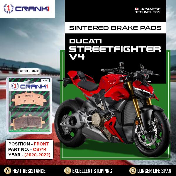 CRANK1 Brake Pads Front Ducati Streetfighter V4-2020-2022 -CB744-2 Sets