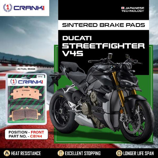 CRANK1 Brake Pads Front Ducati Streetfighter V4S -CB744-2 Sets