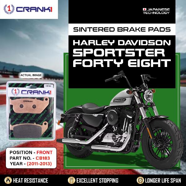CRANK1 Brake Pads Front Harley Davidson Forty Eight (2011-2013) – CB183