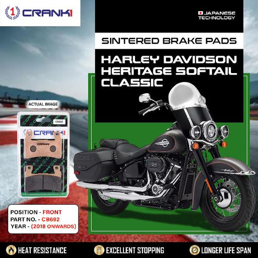 CRANK1 Brake Pads Front Harley Davidson Softail Classic-2018 Onwards - CB692