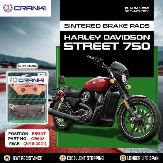CRANK1 Brake Pads Front Harley Davidson Street 750 2016-2021-CB902