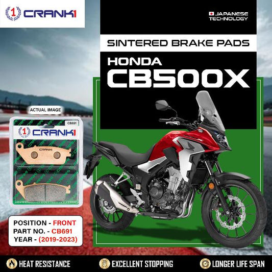 CRANK1 Brake Pads Front Honda CB 500X (2019-2023) -CB691