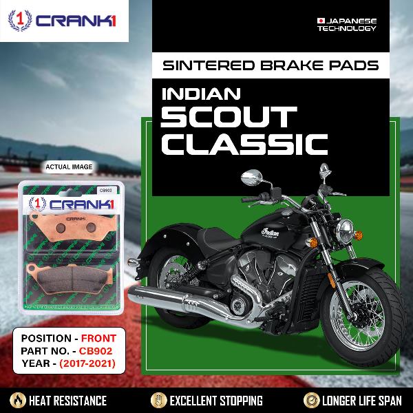 CRANK1 Brake Pads Front Indian Scout Classic (2017-2021)-CB902