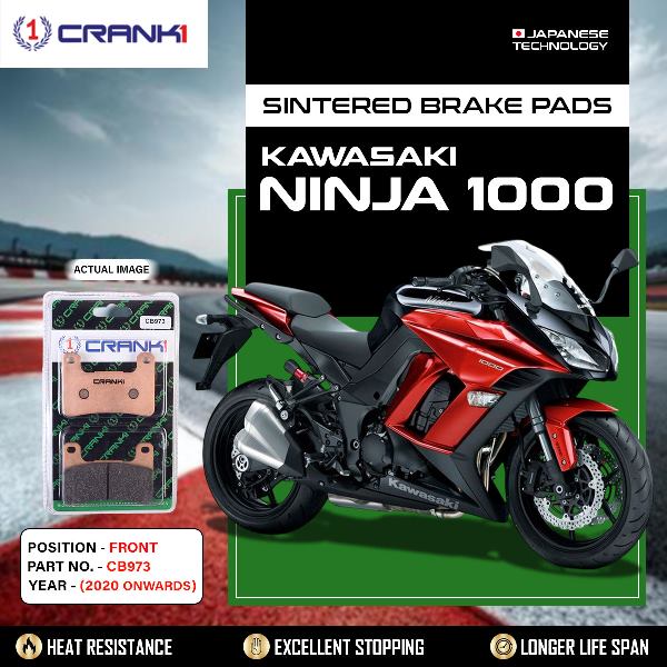 CRANK1 Brake Pads Front Kawasaki Ninja 1000-(2020 Onwards) -CB973-2 Sets