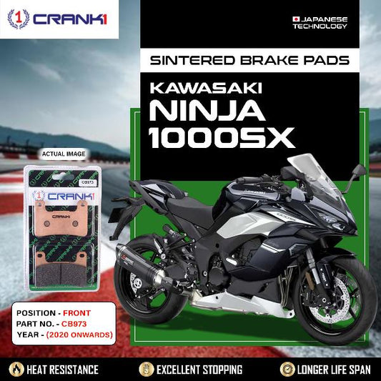 CRANK1 Brake Pads Front Kawasaki Ninja 1000SX (2020 Onwards) -CB973-2 Sets