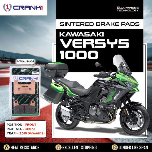 CRANK1 Brake Pads Front Kawasaki Versys 1000 -2019 Onward-CB973-2 Sets