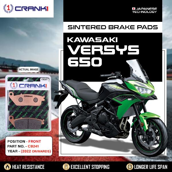 CRANK1 Brake Pads Front Kawasaki Versys 650 -(2022 Onwards)-CB241-2 sets