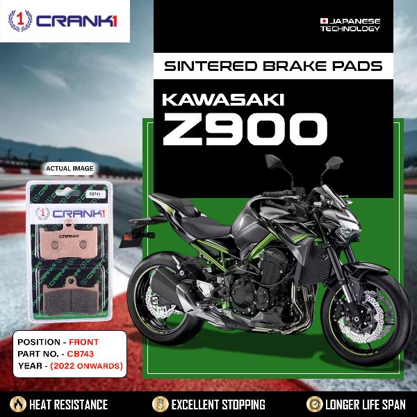 CRANK1 Brake Pads Front Kawasaki Z900 (2022 Onwards) - CB743-2 Sets