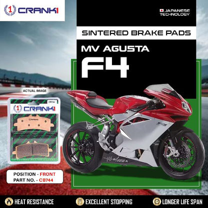 CRANK1 Brake Pads Front MV-Agusta F4 -CB744-2 Set