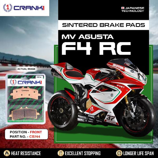 CRANK1 Brake Pads Front MV-Agusta F4 RC-CB744-2 Set