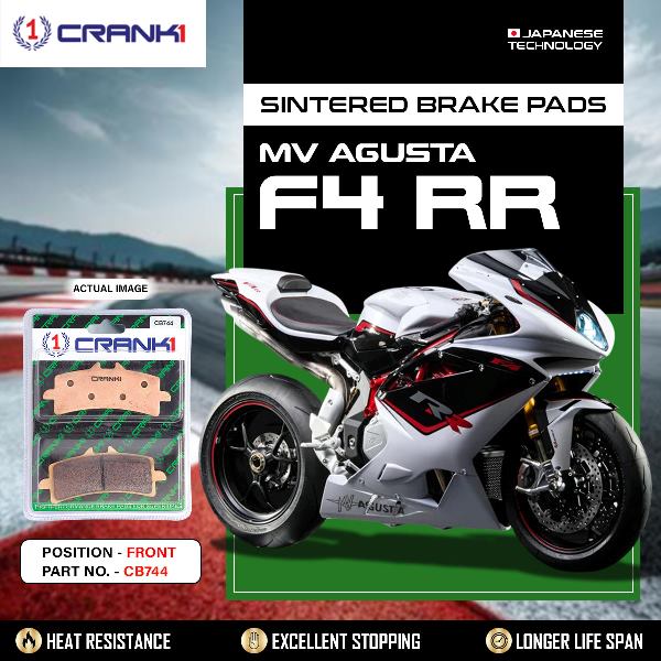 CRANK1 Brake Pads Front MV-Agusta F4 RR-CB744-2 Set