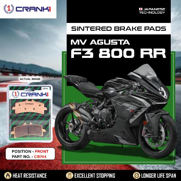 CRANK1 Brake Pads Front MV Agusta F3 800 RR -CB744-2 Set