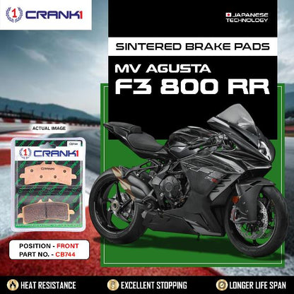 CRANK1 Brake Pads Front MV Agusta F3 800 RR -CB744-2 Set