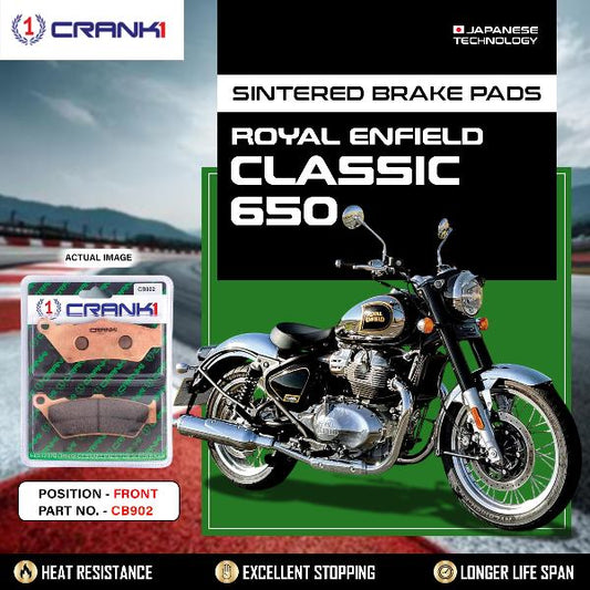 CRANK1 Brake Pads Front Royal Enfield Classic 650-CB902