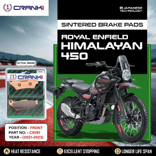 CRANK1 Brake Pads Front Royal Enfield Himalayan 450 (2021-2023)-CB181