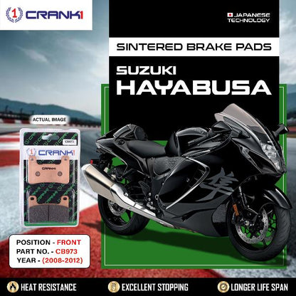 CRANK1 Brake Pads Front Suzuki Hayabusa (2008-2012) -CB973-2 Sets