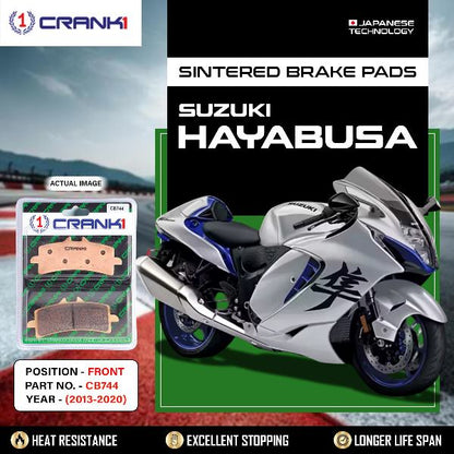 CRANK1 Brake Pads Front Suzuki Hayabusa  2013-2020 -CB744-2 Set