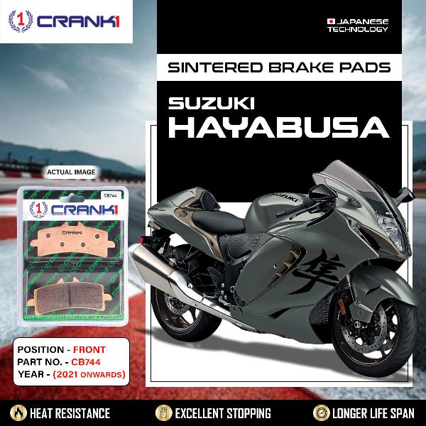 CRANK1 Brake Pads Front Suzuki Hayabusa 2021 Onwards -CB744-2 Set
