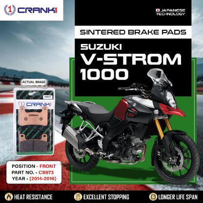 CRANK1 Brake Pads Front Suzuki V-Strom 1000 2014-2016-CB973-2 Sets