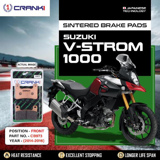 CRANK1 Brake Pads Front Suzuki V-Strom 1000 2014-2016-CB973-2 Sets