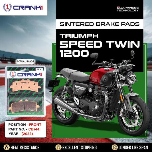 CRANK1 Brake Pads Front Triumph Speed Twin 1200 (2022)-CB744-2 Set