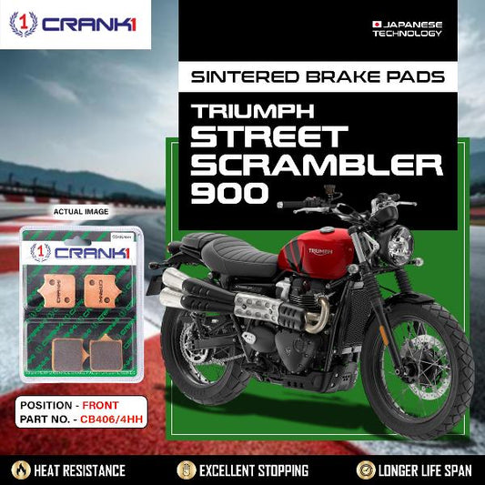 CRANK1 Brake Pads Front Triumph Street Scrambler 900-CB4064HH