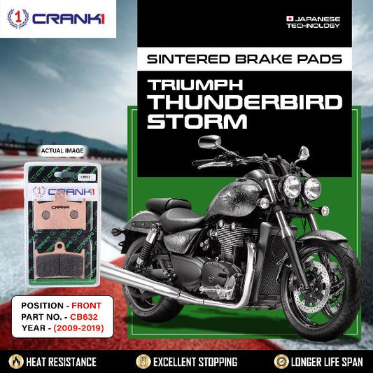 CRANK1 Brake Pads Front Triumph Thunderbird Storm (2009 -2019) – CB632 2 Sets Front