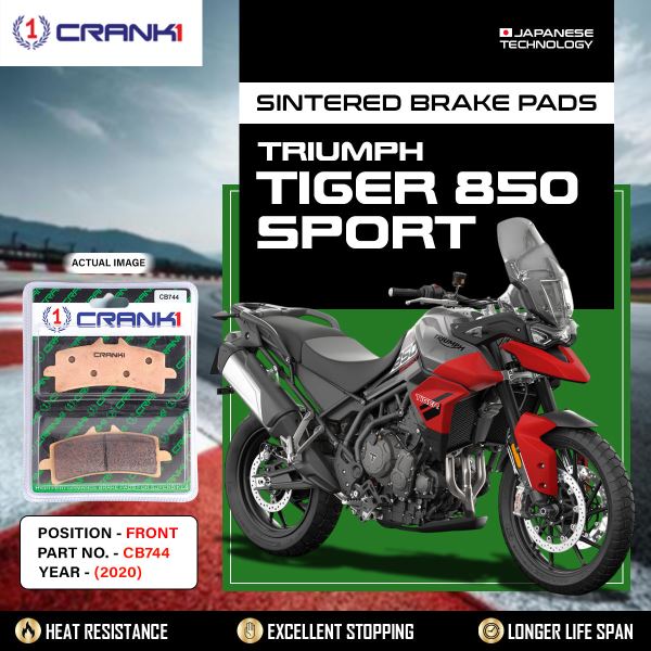 CRANK1 Brake Pads Front Triumph Tiger 850 Sport 2020-CB744-2 Set