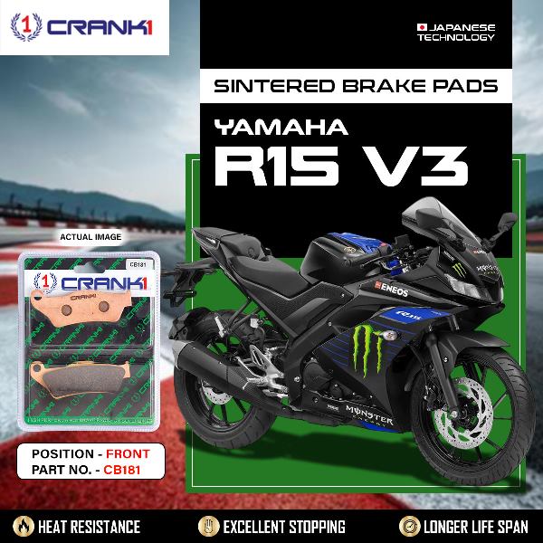 CRANK1 Brake Pads Front Yamaha R15 V3-CB181