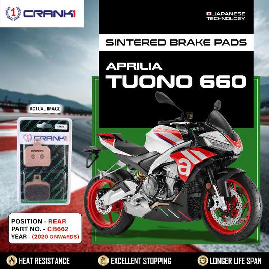 CRANK1 Brake Pads Rear Aprilia Tuono 660 2020 Onwards-CB662