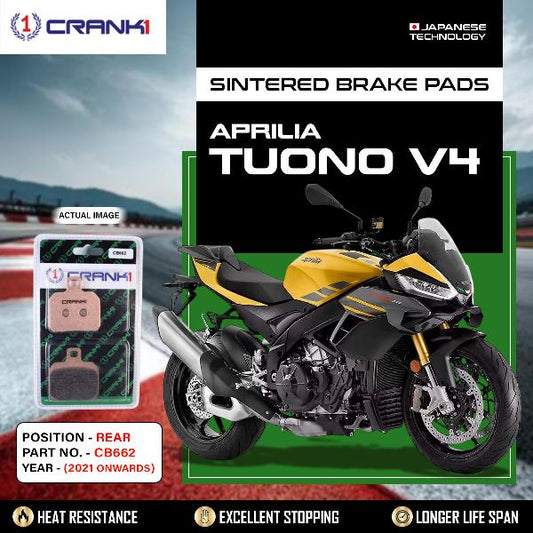 CRANK1 Brake Pads Rear Aprilia Tuono V4 2021 Onwards-CB662