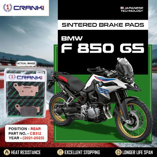 CRANK1 Brake Pads Rear BMW F850 GS (2021-2023) -CB312