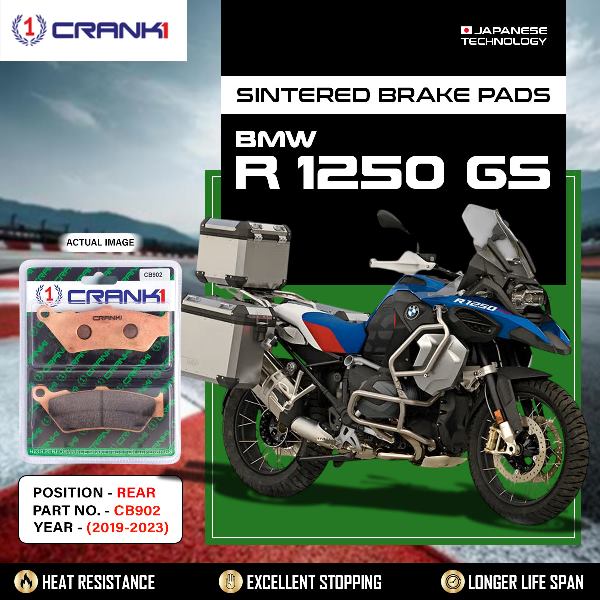 CRANK1 Brake Pads Rear BMW R1250 GS 2019-2023-CB902