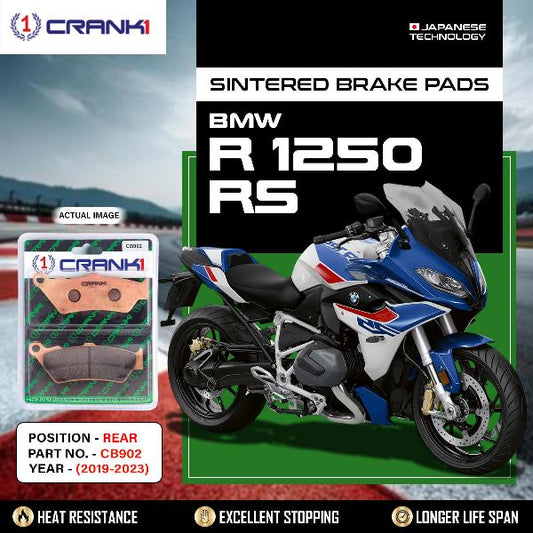 CRANK1 Brake Pads Rear BMW R1250 RS 2019-2023-CB902