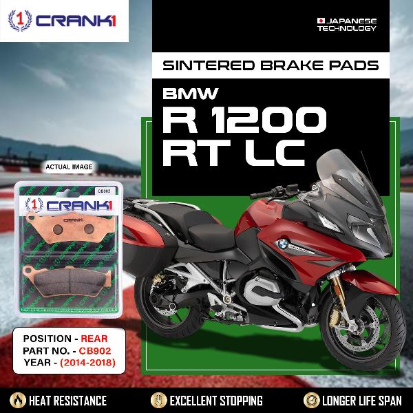 CRANK1 Brake Pads Rear BMW R 1200 RT LC 2014-2018-CB902