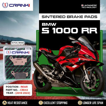 CRANK1 Brake Pads Rear BMW S1000 RR (2019-2022) -CB312
