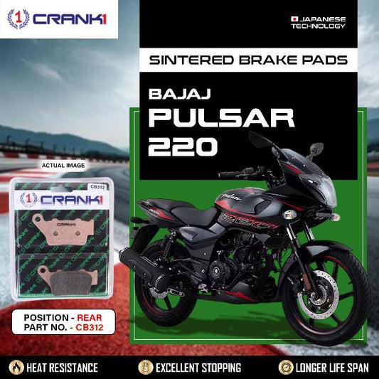 CRANK1 Brake Pads Rear Bajaj Pulsar 220-CB312