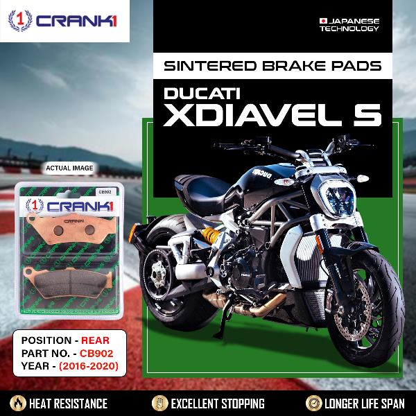 CRANK1 Brake Pads Rear Ducati Xdiavel S 2016-2020-CB902