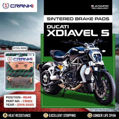 CRANK1 Brake Pads Rear Ducati Xdiavel S 2016-2020-CB902
