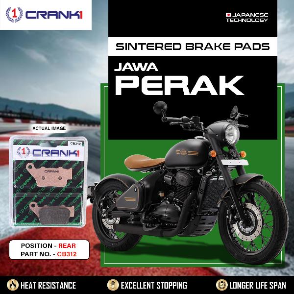 CRANK1 Brake Pads Rear For Jawa Perak -CB312