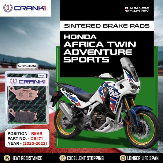 CRANK1 Brake Pads Rear Honda Africa Twin Adventure Sports (2020-2022)-CB471