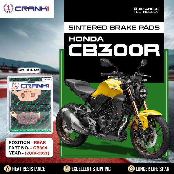 CRANK1 Brake Pads Rear Honda CB 300R – 2018-2021 CB694