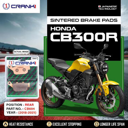 CRANK1 Brake Pads Rear Honda CB 300R – 2018-2021 CB694