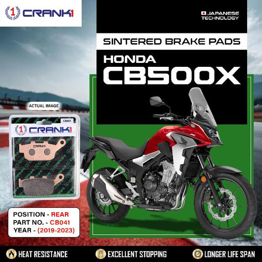 CRANK1 Brake Pads Rear Honda CB 500X (2019-2023) -CB041