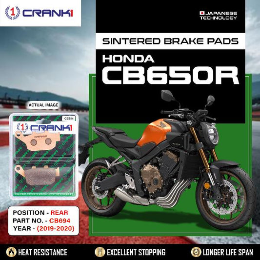 CRANK1 Brake Pads Rear Honda CB 650R 2019-2020-CB694