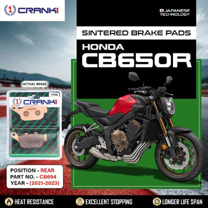CRANK1 Brake Pads Rear Honda CB 650R (2021-2023)-CB694